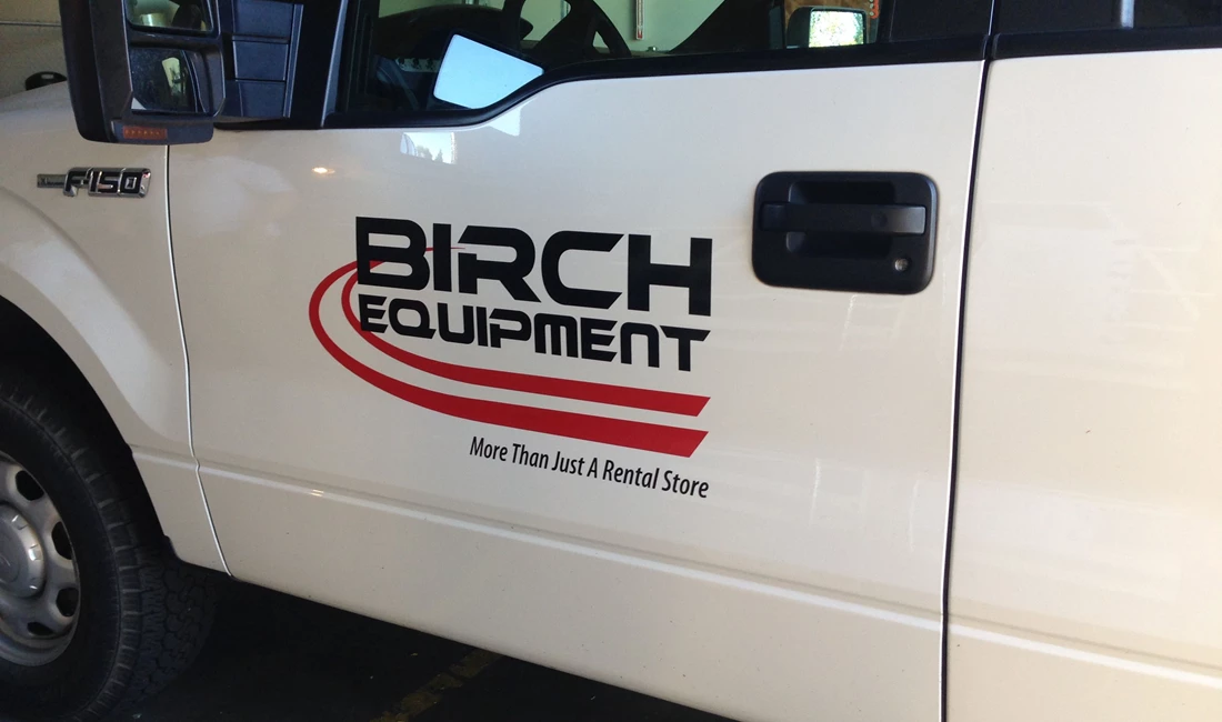  - Vehicle Graphics - Ready-To-Apply Graphics - Birch Equipment - Burlington, WA