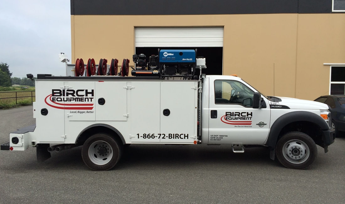 - Vehicle Graphics - Fleet Graphics - Birch Equipment - Burlington, WA