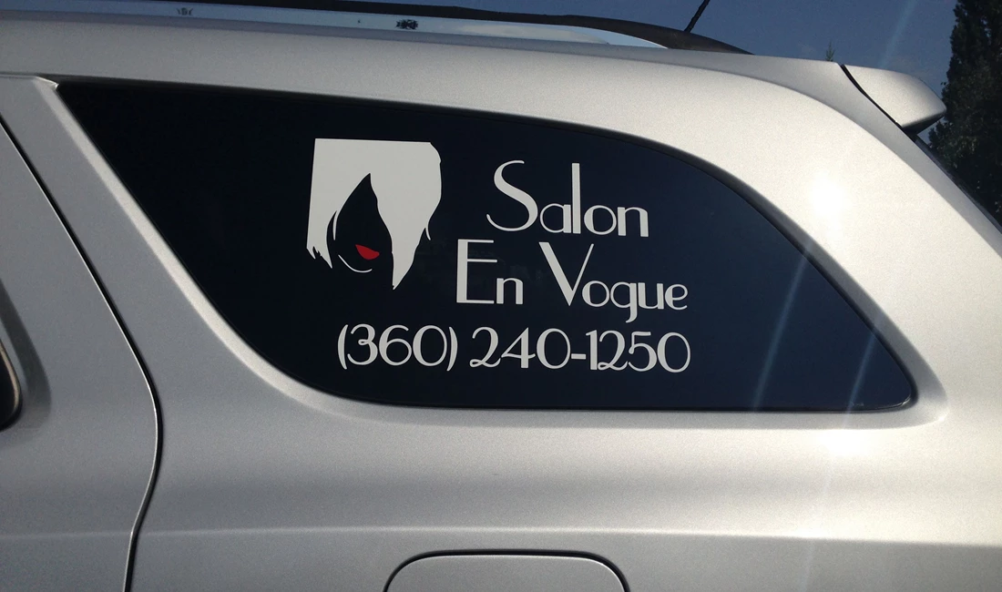 - Vehicle Graphics - Ready to Apply - Salon En Vogue - Oak Harbor, WA