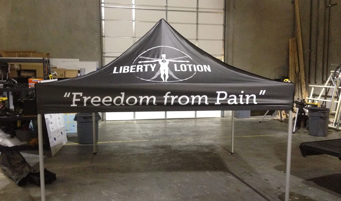  - Tradeshow Displays - Event Tent - Liberty Lotion - Burlington, WA