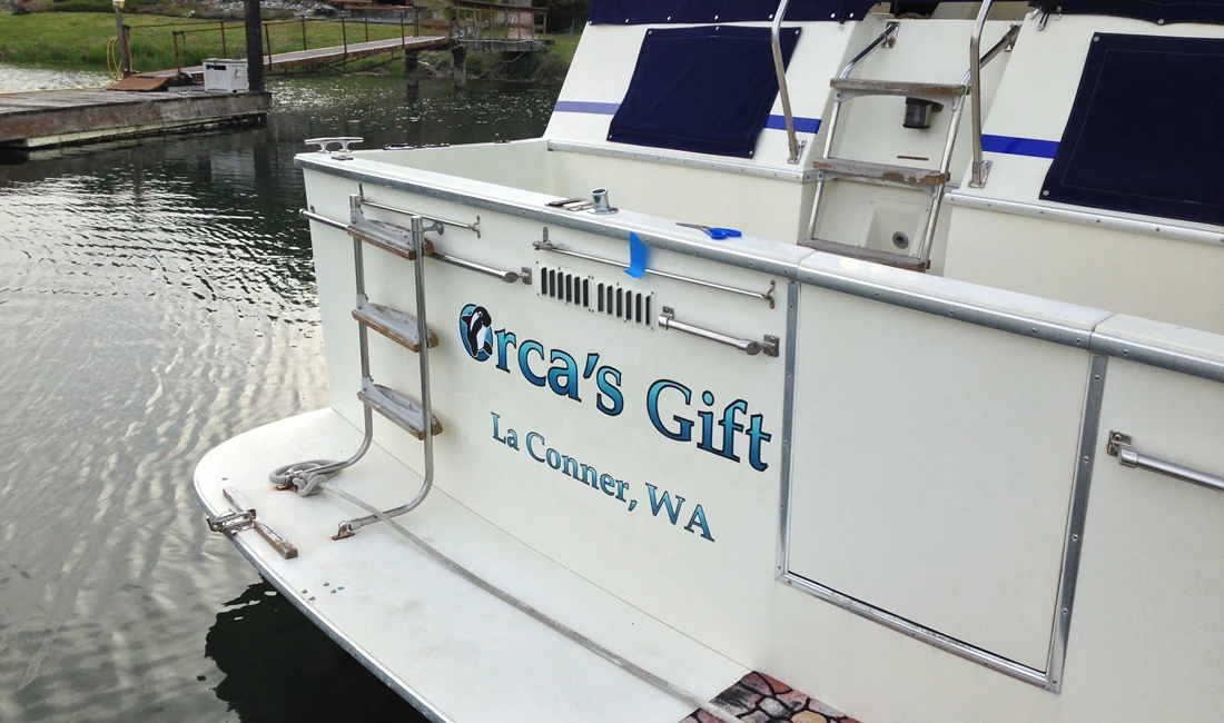  - Vehicle Graphics - Boat Lettering - Orca