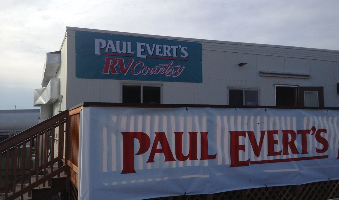  - Custom Banners - Vinyl Banners - Paul Everts RV Country - Mount Vernon, WA