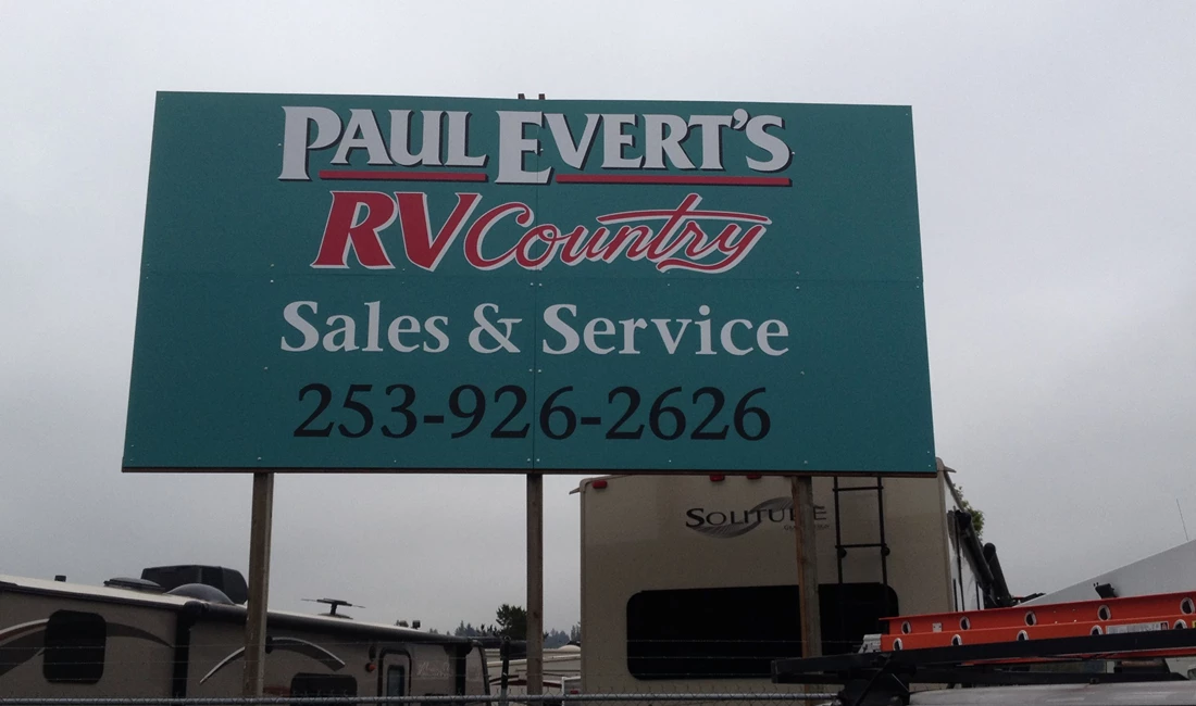  - Architectural Signage - Post & Panel Sign - Paul Evert
