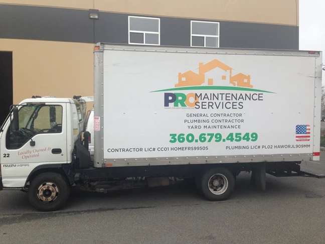  - Vehicle Graphics - Ready-To-Apply Graphics - Pro Maintenance Services - Oak Harbor, Wa