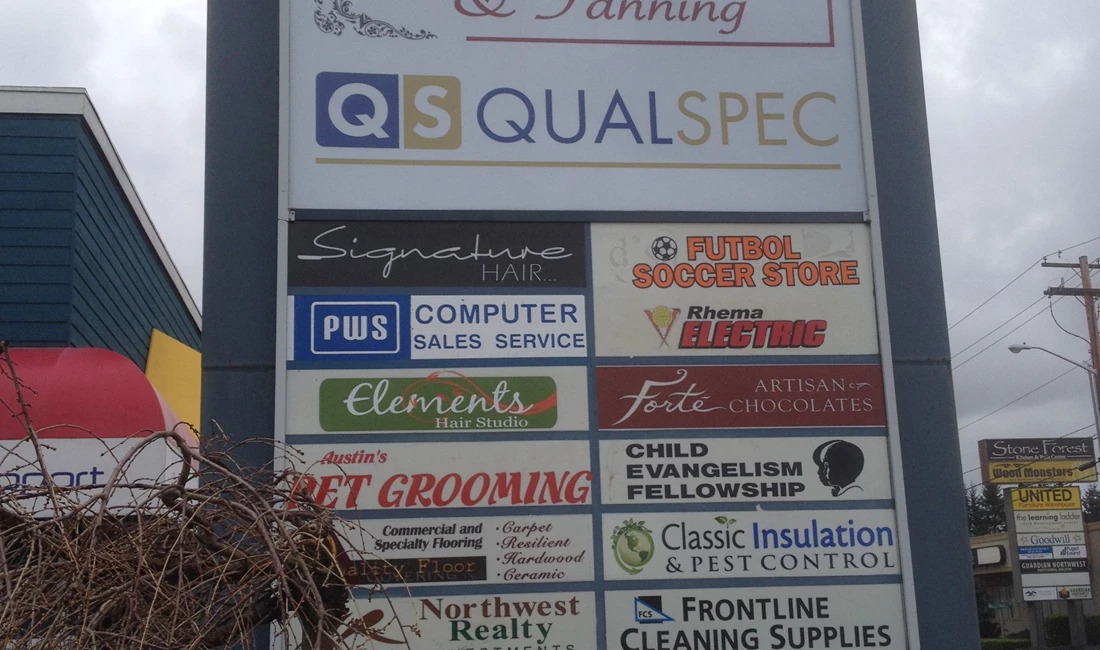  - Architectural Signage - Pylon Signs - QualSpec - Mount Vernon, WA