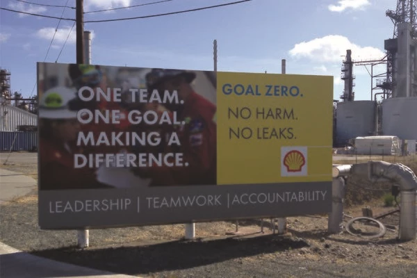 Shell Safety Billboard - Anacortes, WA